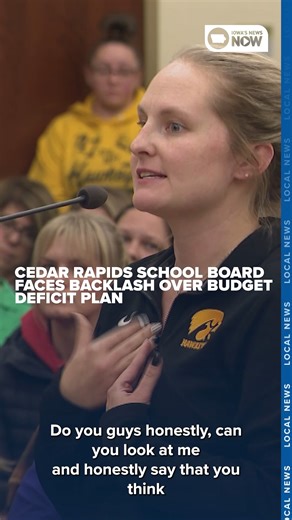 Cedar Rapids school board faces backlash over budget deficit plan. https://cbs2iowa.com/news/local/cedar-rapids-school-board-faces-backlash-over-budget-deficit-plan | Iowa's News Now