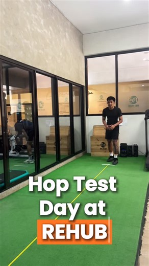 Re-Hub | Physical Therapy and Recovery Clinic on Instagram: "Hop Test Battery for Return-to-Sport & Performance Assessment 🏃‍♂️ We use a series of functional hop tests to assess lower limb strength, power, symmetry, and readiness for sport: • Single-Leg Hop – evaluates unilateral power and limb symmetry • Triple Hop – measures explosive strength and dynamic control • Timed Hop – assesses speed, reactivity, and neuromuscular performance Who is this for? Used for patients recovering from ACL, men
