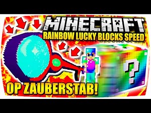 MAGISCHER OP ZAUBERSTAB! ● Minecraft: Rainbow Lucky Block Speed Battle | Nunan