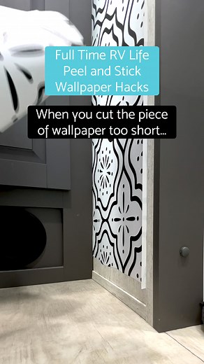 Peel and Stick Wallpaper Short Piece Patching Hack