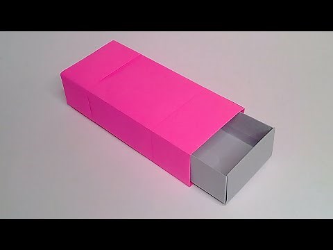 How to make a SLIDING BOX out of paper ✅| Origami STEP BY STEP