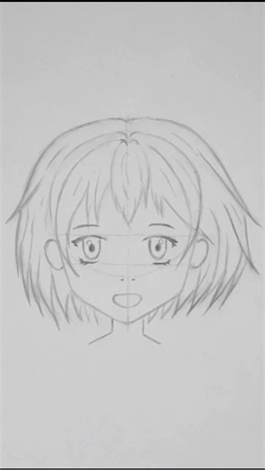 How to Draw Anime Hair Fast & Easy #shorts #animedrawing #drawing #sketch