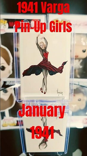 Varga Calendar PIN-UP Girls "January 1941" #vintage #1940s #1940sfashion #rarecard #vintagegirl