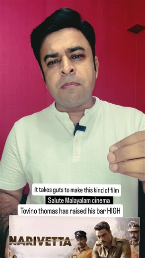 Amit Bhatia on Instagram: "📽️ Narivetta Review | Sony LIV #Narivetta is not just a film, it’s a piercing commentary on justice, trauma, and the hidden cracks of our society. This hard-hitting Malayalam thriller, now streaming in Hindi on Sony LIV, raises the bar yet again for Malayalam cinema. Directed with sharp intensity and emotional depth, the film unfolds like a slow-burning mystery and lands like a punch. @tovinothomas delivers one of his career-best performances — raw, restrained, and ha