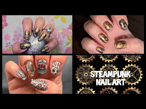 Steampunk Nail Art / Stamping Saturday Group