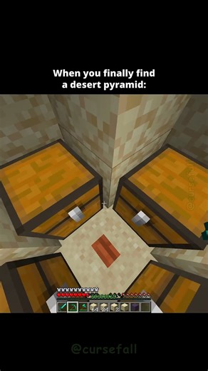 I FINALLY Found A Desert Pyramid 😳#minecraft #minecraftmemes #minecraftbuilds #minecraftpe #minecraftmods | Parrot Life