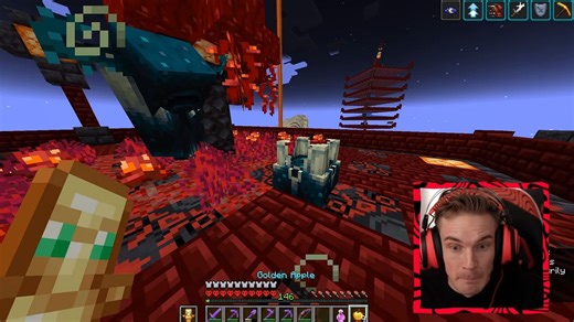 "I am freaking out, he sees me!": Pewdiepie reacts to the new Warden update in Minecraft