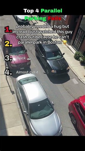 Parallel Parking Fails, Ranked 🚗😂 #Shorts #parkingfails #parallelparking