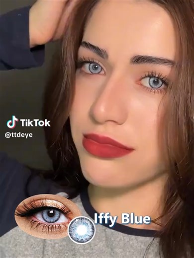 Up close and personal with her stunning eyes👀✨🔮🥳🔥 #ttdeye #colorcontactslenses #beauty