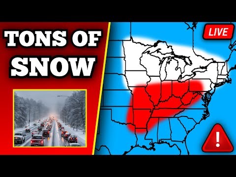 🔴 IMPORTANT Major Winter Storm Update - Tons Of Snow & Tornadoes - With LIVE Storm Chasers...