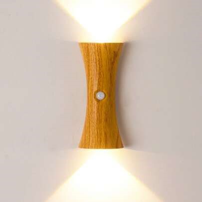 Wireless LED Wall Lamp With Touch Dimming And Motion Sensor, Smart PIR Sensor Wall Light, Indoor LED Magnetic Stick-On Night Light, Eye-Caring Ambient Lamp, 800mAh USB Rechargeable Night Light, Suitable For Stairs, Porch, Hallway, Bathroom, Bedroom, Cabinet, Living Room, Wine Cabinet | SHEIN