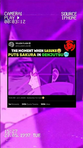 Sasuke genjutsu on Sakura #sasuke #sakura #anime #narutoshippuden