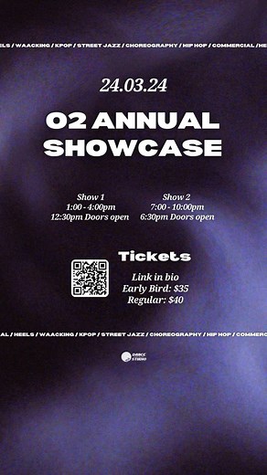  O2 Annual Showcase 2024!  Get ready for an incredible night of...