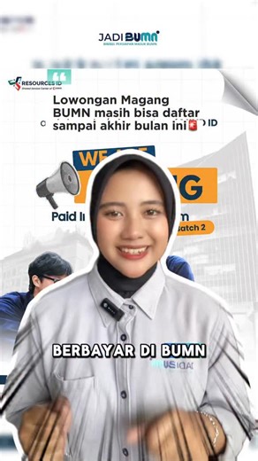 BIMBEL BUMN 2026 BY ALIF TOWEW on Instagram: "Mau magang berbayar di BUMN? Kesempatan ini masih dibuka sampai akhir bulan ini! Anak perusahaan PT Antam Tbk, yaitu Resources ID, lagi buka program Paid Internship. Ini bukan magang biasa—kamu bakal dapet pengalaman kerja dengan standar BUMN karena Resources ID juga merupakan Shared Service Center MIND ID. Lowongan terbuka untuk berbagai jurusan, mulai dari teknik sampai bisnis dan data. Cara daftarnya gampang, tinggal scan QR Code di poster atau kl