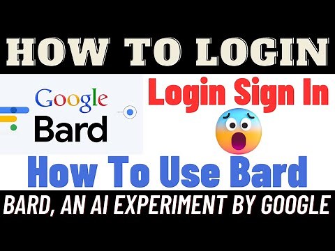How To Login Google Bard Account (2023)|Google AI Bard Login Sign in (Step by Step)| How to use bard