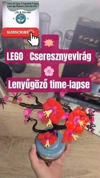 Ezt a LEGO Sakura virágot MUSZÁJ végignézned!🌸Gyorsított építés relax zenével ☺️Lenyűgöző time-lapse