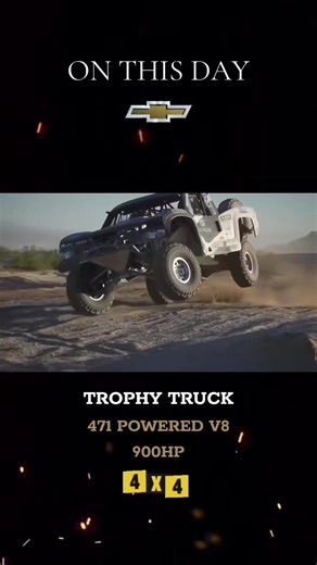 Trophy Truck Racing #onthisday #truck #offroad #chevy #racecar