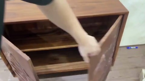 Solid Wood Storage Cabinet Rustic Bookcase Sideboard Storage Solution Wood Furniture Minimalist Decor - Etsy