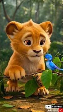 Brave Little Lion Saves a Tiny Bird 🦁🐦 | Heartwarming 3D Animation #unitedstates