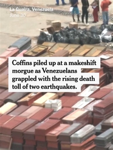 At least 2,295 people have been killed in the earthquakes in Venezuela, and aid officials say the true number is likely far higher. The toll has overwhelmed Venezuela’s forensic system, turning La Guaira, a seaport, into a temporary morgue. #Venezuela #earthquakes #LaGuaira #Caracas