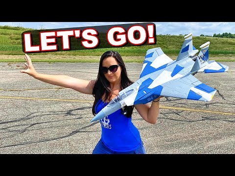 INSANE FAST STUNT FIGHTER JET! - E-Flite F15 Eagle RC EDF Jet - TheRcSaylors