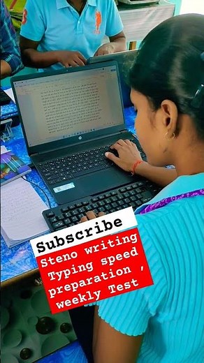 Steno Typing 🖥️✏️ 💯speed practice #ssc #steno #typing #typingspeed #coaching #vacancy #exam #short