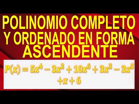 Polinomio Completo y Ordenado En Forma Ascendente | Explicado Paso a Paso Desde Cero