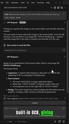 Read File Enhancement : Image Support || Roo Code