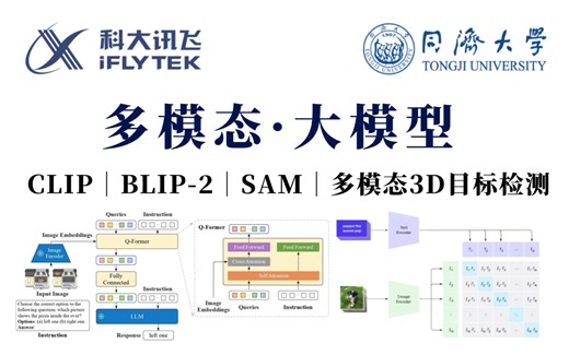 【LLM前沿共享】博士精讲多模态大模型：CLIP、BLIP-2、对比学习、SAM等，Openai Dalle2、多模态3D目标检测、文字识别