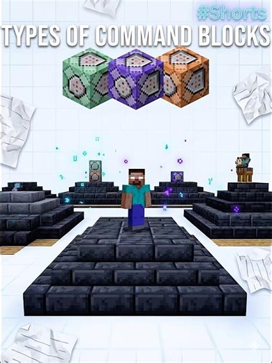 What are the types of command blocks and their benefits? #minecraft #viral