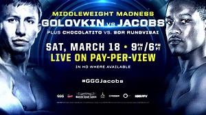 Knockout kings Gennady Golovkin and Daniel Jacobs collide March 18 on HBO PPV. | Gennadiy Golovkin