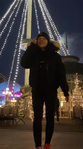 Nighttime Stroll Through a Festive Outdoor Fair