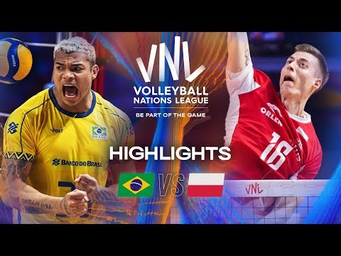 Brazil 🇧🇷 vs. Poland 🇵🇱 - Highlights | Week 2 | Men's VNL 2025