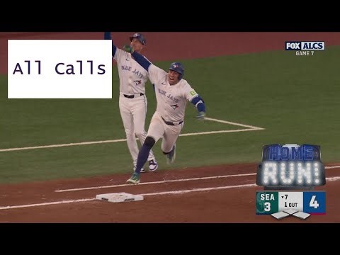 All TV/Radio Calls of George Springer's Go-Ahead Home Run in Game 7 of the 2025 ALCS