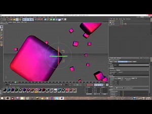 How to make a cube explosion in Cinema 4D