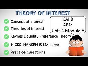 CAIIB ABM Unit 4 Theories of Interest - 2020 - Module A advanced bank management in English