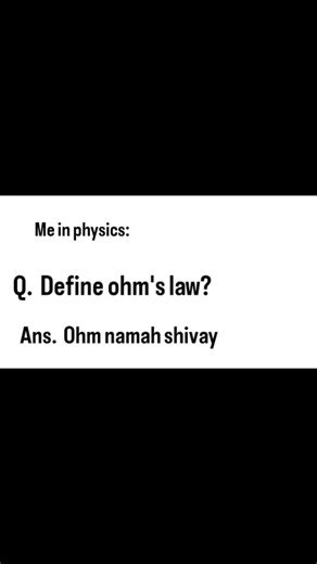 me define ohm's law🤗 #shorts #neet #neet2026 #neetug #physics #neetphysics #trending #viral #funny