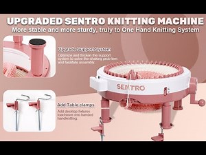 New Release: SENTRO 48-Needle Knitting Machine with Clamp & Counter!