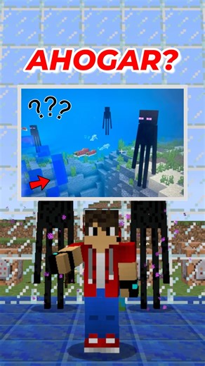 ⛏️⚒️ Can the Endermen in Minecraft drown? 🤿 #shorts
