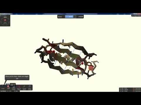 Foldit Intro Puzzle 4-3: Flippin' Sheets (Target Score: 8200)