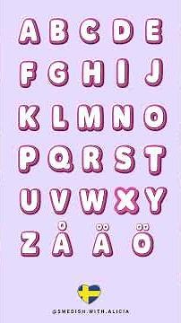 Learn the Swedish Alphabet in 60 Seconds! 🇸🇪✨