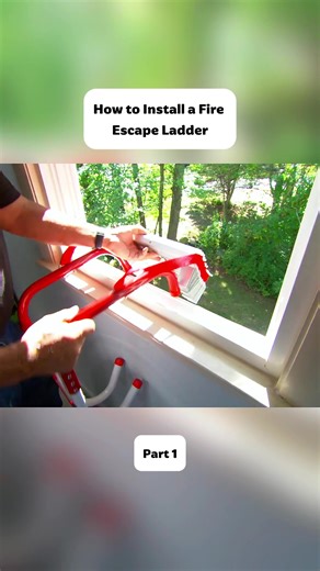 How to Install a Fire Escape Ladder #fireescapeladder #usa #fyp