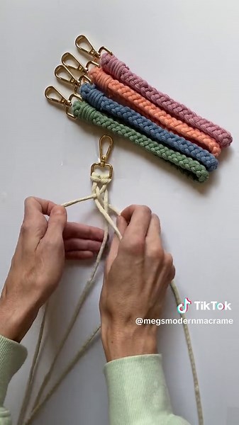 Braided Keychain Tutorial | Macrame Keychain DIY