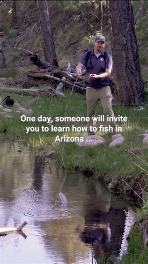 One day, someone will invite you to learn how to fish in Arizona. It's very important that you go. 🎣 Sign up for a FishAZ Network event near you: https://bit.ly/3HBtu5H. | Arizona Game & Fish Department