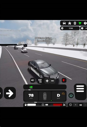 Driving in a Blizzard: Roblox Gameplay Experience