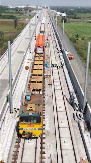 NHSRCL | Overhead Electrification works in Progress | Bullet Train Project