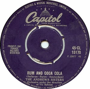 The Andrews Sisters - I'll Be With You In Apple Blossom Time / Rum And Coca Cola