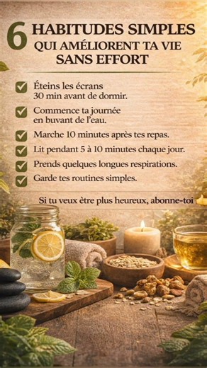 6 Habitudes Simples Qui Peuvent Changer Ta Vie Dès Aujourd’hui 🌿✨ #inspirationquotidienne