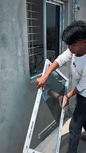 aluminium sliding window 💢 #work #aluminium
