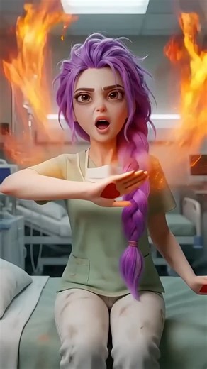 The Nurse's Secret Power Just Ignited... What She's Hiding Will Shock You 🔥😱 In the quiet chaos of the hospital ward, a purple-haired nurse holds more than medicine in her hands. A glowing red heart... flames erupting from her fingertips... and a transformation that turns healer into something unstoppable. This AI-generated enigma blends mystery, superpowers, and fantasy in the most addictive way—who is she really? A guardian with a hidden dark side or a force about to break free? Swipe to wit